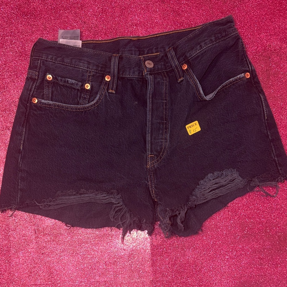 Levi's Black Jean Shorts for Women